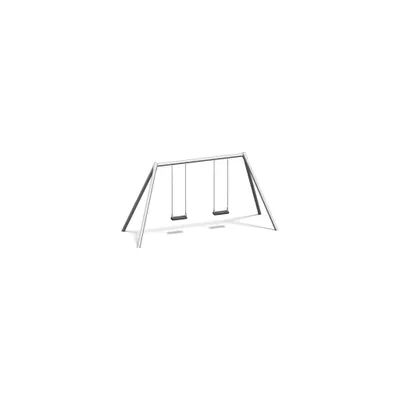 Produktbild von Playparc Doppelschaukel "Metall", Aufhängehöhe 245 cm