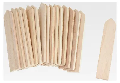Produktbild von Holz Zaunlatten Mini 16 Stück 10,5x1,9cm Deko Mini Gardening