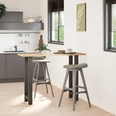 Zdjęcie produktu dla vidaXL Nogi do stołu barowego antracyt 2 szt. 40x(100-101) cm stal