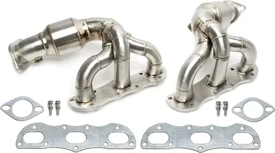 Obrázok produktu pre Rozvodné potrubie z nehrdzavejúcej ocele pre Porsche Cayman/Boxster typ 981 s hrdelným zvukom