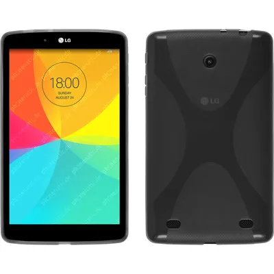 Produktbild von PhoneNatic Case kompatibel mit LG G Pad 8.0 - grau Silikon Hülle X-Style Cover
