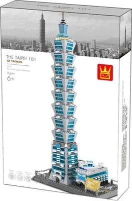 Productafbeelding van WANGE: Model van de Taipei 101 in Taiwan, bouwdoos, geschikt voor kinderen vanaf 6 jaar, materiaal: ABS-kunststof, 758 onderdelen