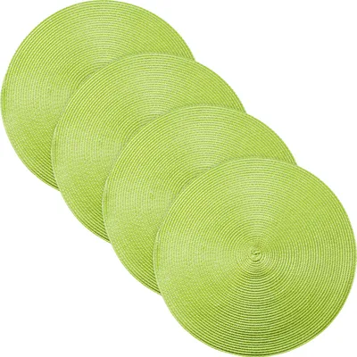 Produktbild von Erwin Müller Tischset Amadora" 4er-Pack hellgrün rund:  35 cm Ø"