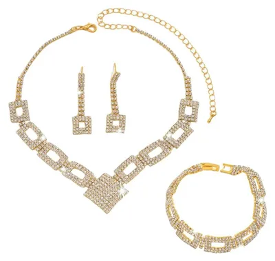Productafbeelding van 3-Delig Sieraden Set voor Vrouwen met Armband en Oorbellen