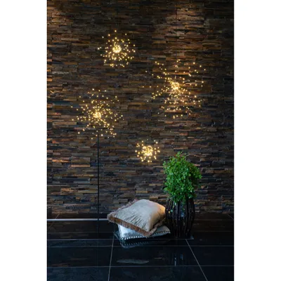 Produktbild von Star 3D-LED-Hängestern 'Firework', schwarz,