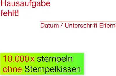 Produktbild von TimeTEX Siebdruck-Stempel "Perpetuum", "Hausaufgabe"