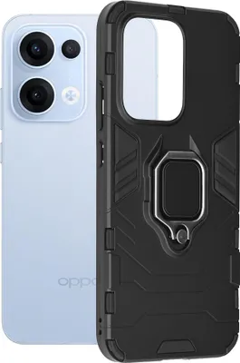 Image de Coque Ring Armor pour Oppo Reno13 Pro - Noir KP36954