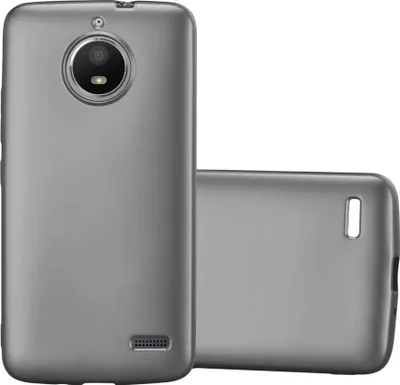 Zdjęcie produktu dla Cadorabo pokrowiec ochronny na Motorola MOTO E4 w kolorze szarym etui na telefon silikonowe etui z TPU pokrowiec na telefon