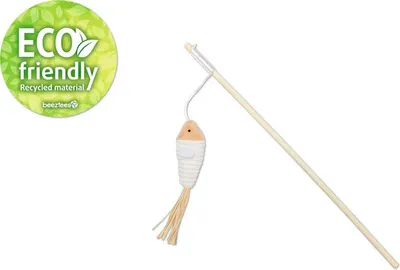 Produktbild von Katzenspielzeug beeztees Katzenangel Eco Fisch Fyn