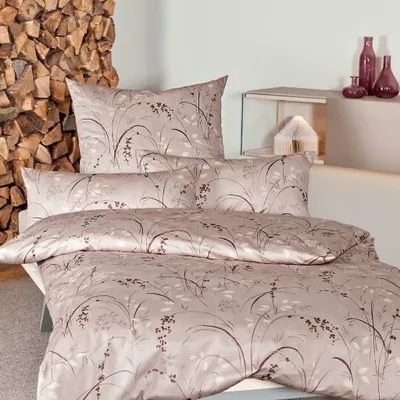 Produktbild von Janine Mako-Satin Bettwäsche Messina mandel 43073-07 aus 100% Baumwolle  , Größe:155x220 cm + 80x80 cm