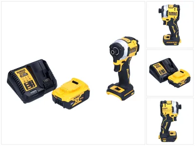 Immagine prodotto di Avvitatore a impulsi a batteria DeWalt DCF 850 P1 18 V 205 Nm 1/4" brushless + 1x batteria ricaricabile 5,0 Ah + caricatore