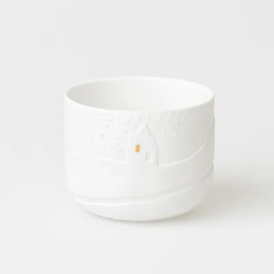 Produktbild von Räder Schneetag Teelicht Schneeflocken H.7cm, D.9cm
