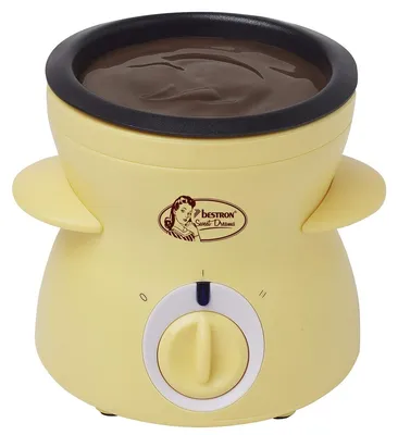 Produktbild von Schokoladenfondue Schokofondue Fondue - Retro Design - 25 W - Gelb