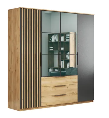 Zdjęcie produktu dla Szafa Sorento 200 cm craft złoty - 200 x 61 x 215 cm