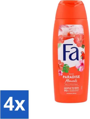 Produktbild von Fa - Paradise Moments - Duschcreme - Hibiskusblüte - 250 ml - Vorteilspack - 4 Stücke