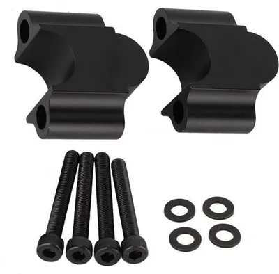 Productafbeelding van Motorfiets stuurverhoger - Gemaakt van aluminiumlegering - Universeel ontwerp - Geschikt voor sturen van 7/8 inch - Duurzaam