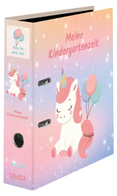 Immagine prodotto di Cartella per l'asilo nido FALKEN, 8 cm di larghezza, formato DIN A4, motivo: unicorno
