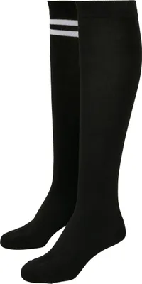 Produktbild von Urban Classics TB4641 | Ladies College Socks 2-Pack Kniestrümpfe - Farbe: Black - Größe: 35-38