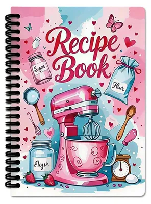 Produktbild von Rezeptbuch zum Selberschreiben DIN A5 Spiralbindung 100 Seiten Premium Papier 21x14cm