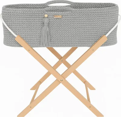 Image de Lit bébé boho fait à la main - lit d'enfant - avec matelas antibactérien et support en bois