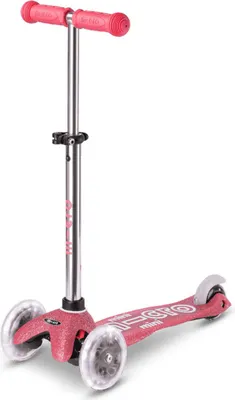 Image de Mini Micro Deluxe Fairy Glitter LED scooter Pink