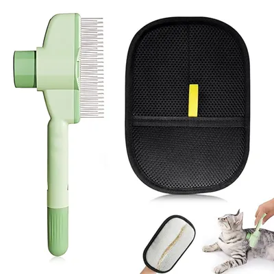 Productafbeelding van Honden- en kattenhaarverwijderhandschoen met borstel