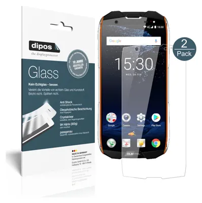 Produktbild von 2x Schutzfolie für Oukitel WP5000 - Anti-Shock 9H Folie dipos Glass Displayfolie