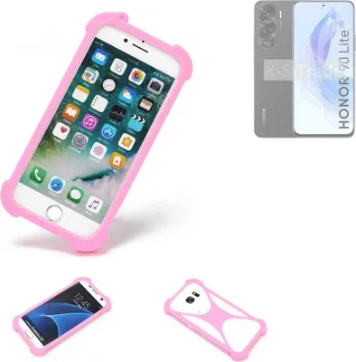 Produktbild von K-S-Trade Handy Hülle kompatibel mit Honor 90 Lite Schutz Hülle Bumper Silikon Schutz Hülle Cover Case Silikoncase Silikonbumper TPU Softcase
