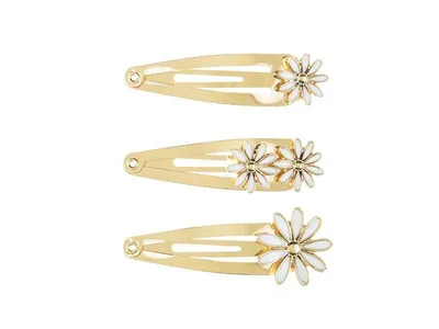 Produktbild von Gold Gänseblümchen Haarspangen 3pcs