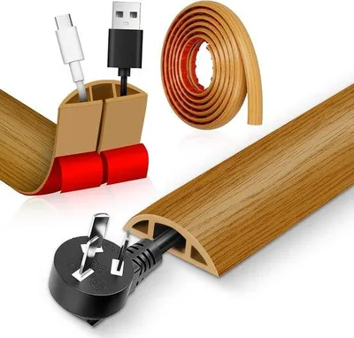 Obrázok produktu pre Pružná malá ochranná rúrka na káble 30 m x 3 cm – ochranná rúrka na káble na podlahu, ochrana proti zakopnutiu