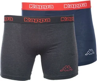 Produktbild von 2er Pack Kappa Trunk Boxershorts 001 schwarz/dunkelblau M
