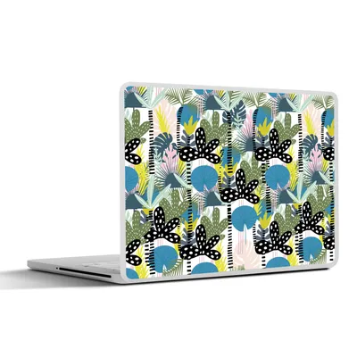 Produktbild von MuchoWow® Laptop Aufkleber Sticker Cover Blätter - Dschungel - Muster 30x22 cm - Laptop-Sticker