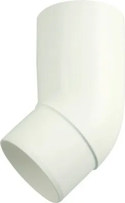 Produktbild von Marley Fallrohrbogen Kunststoff rund 45° Verkehrsweiß RAL 9016 NW 75 mm