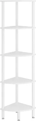 Productafbeelding van Displayrek met 5 lagen – Industrieel displayrek voor keuken en koffiegedeelte – Wit