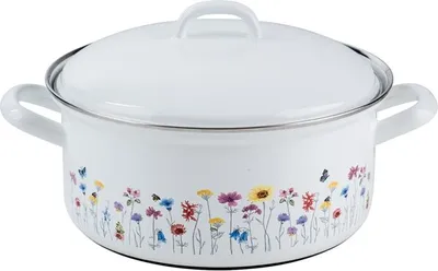 Immagine prodotto di Casseruola Riess con coperchio Ø22cm 3L smalto Flora