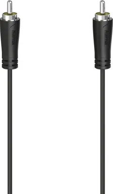 Produktbild von Hama 00205099, RCA, Männlich, RCA, Männlich, 3 m, Schwarz