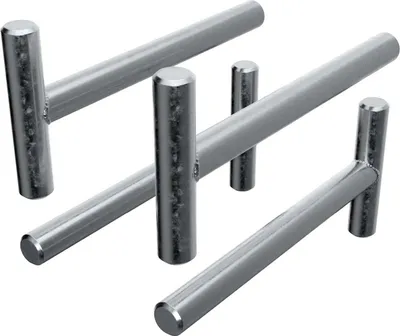Produktbild von ATLETICA R7 Band Pegs | 4 Stifte aus Vollstahl | Für die Verwendung von Widerstandsbändern und ein variantenreicheres Training | Kompakt und funktional