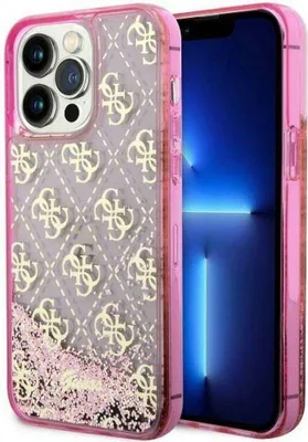 Immagine prodotto di Guess Guhcp14Llc4Psgp Iphone 14 Pro 6.1Różowy/Rosa Custodia rigida Liquid Glitter 4G Transculent