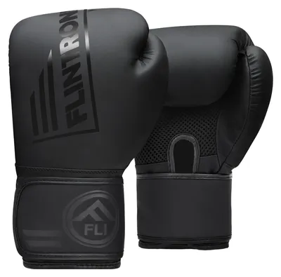 Produktbild von Boxhandschuhe Kampfsporthandschuhe Sparringshandschuhe - Kunstleder - Mesh-Belüftung - Schwarz - Für Boxen und MMA