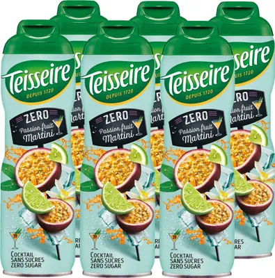 Produktbild von Teisseire Getränke-Sirup Passion Fruit Martini Maracuja 0% 600ml (6er Pack)