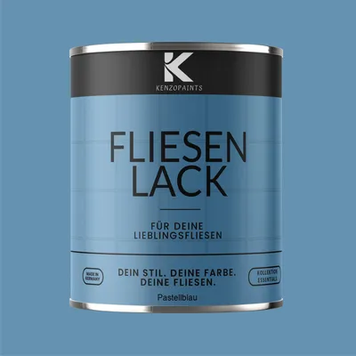 Produktbild von Kenzopaints 750ml Fliesenlack Fliesenfarbe - Pastellblau (RAL 5024)
