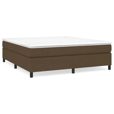 Produktbild von vidaXL Boxspringbettgestell Dunkelbraun 160x200 cm Stoff