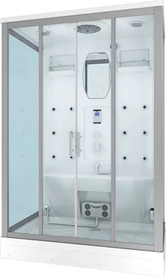 Produktbild von Dusche Duschkabine D27-EH-EC-EA Duschtempel Sauna 140x90 cm MIT 2K Scheiben Versiegelung