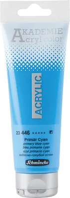 Produktbild von Schmincke 120ml AKADEMIE Acryl color Primaer Cyan Acryl 23 446 012