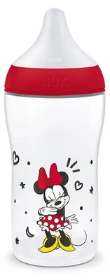 Image de Biberon Nuk Disney Minnie 260 ml anti-colique sans , à partir de 3 mois
