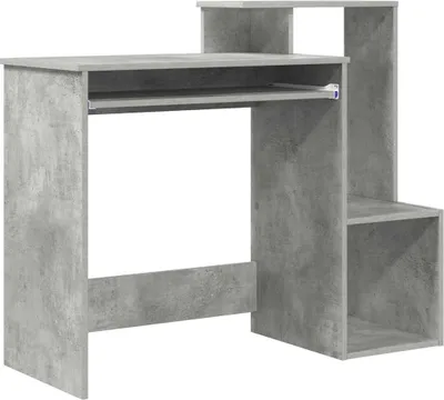 Produktbild von Schreibtisch Beton Grau 106 x 41 x 88.5 cm Holzwerkstoff