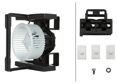 Obrázok produktu pre Ventilátor interiéru 12 V 300 W 2-pólový HELLA vhodný pre BMW radu 5