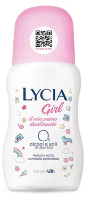 Obrázok produktu pre Lycia – Deodorant vo forme roll-onu, určený pre dievčatá a deti, dermatologicky testovaný