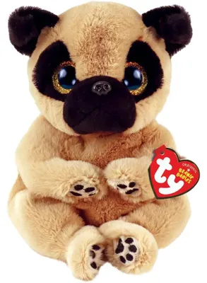 Produktbild von Ty Beanie Babies Kuscheliger Mops Izzy 15 cm