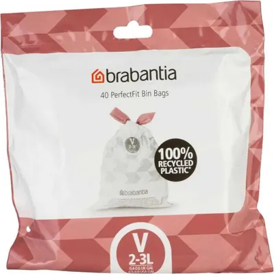 Produktbild von Brabantia Perfectfit 2l Müllbeutel 3l 40 Einheiten Rosa Rosa One Size